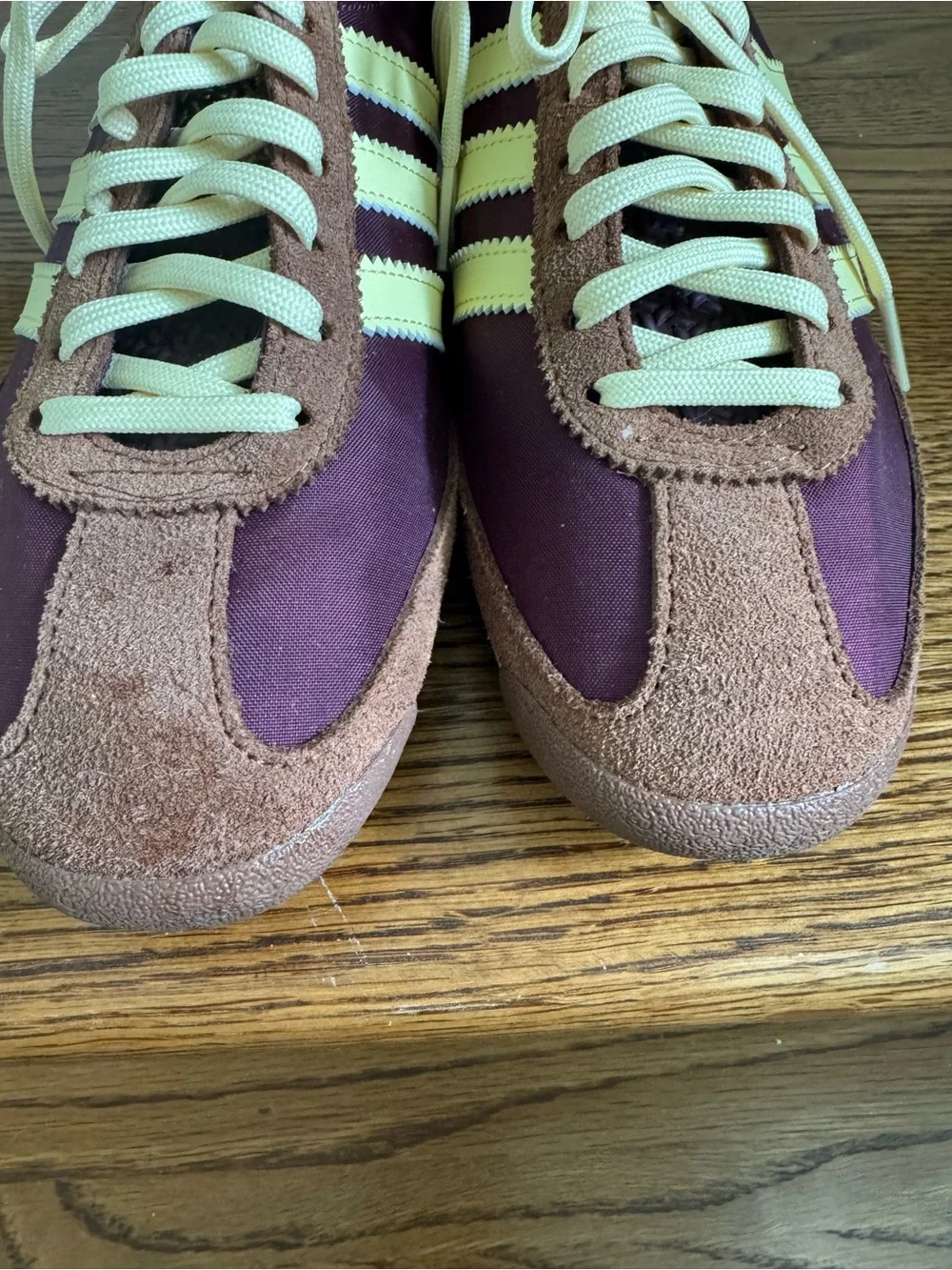 Adidas SL 72 OG Sneakers Women’s 8.5 | Maroon Brown Yellow | Retro Runner - Picture 6 of 12